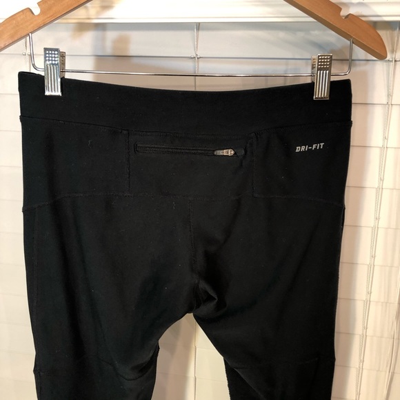 Nike Dri-Fit Black Running Pants Leggings Gym - Picture 7 of 8